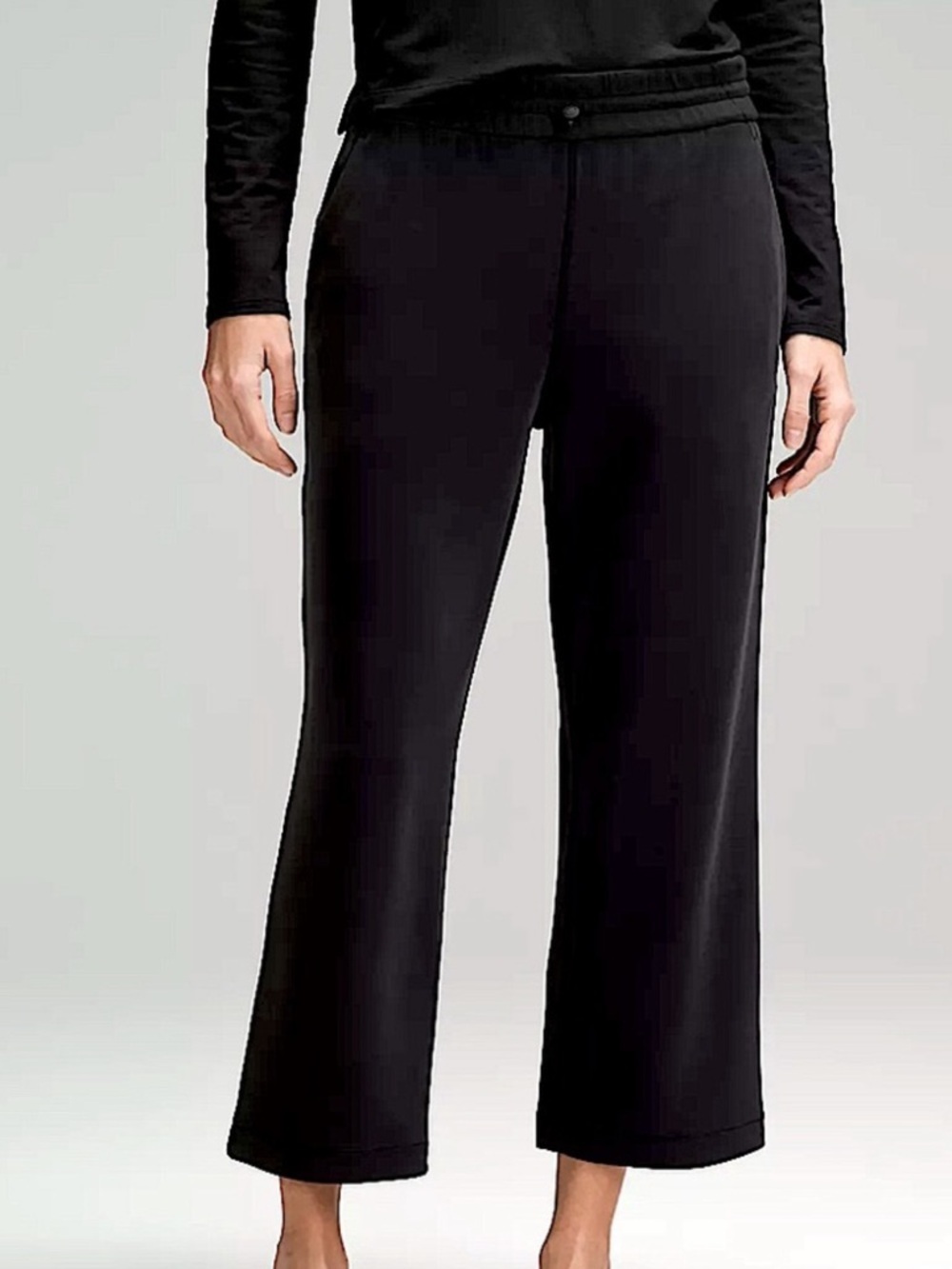 NWT Lululemon Softstreme HR Straight Leg Crop Pants - Black Sz 8 - Picture 3 of 10